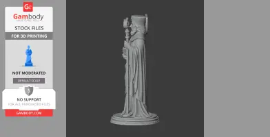 Saint Adalgott - Devotional Statue - STL 3D Print