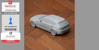 BMW 1 Series (E87) - Scale Vehicle STL
