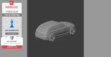 BMW 1 Series (E87) - Scale Vehicle STL