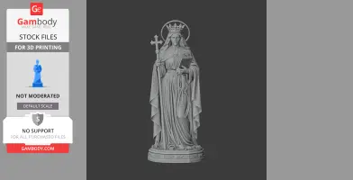 Saint Adela of Normandy - Devotional Statue - STL 3D Print