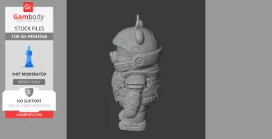 Winnie the Pooh Doom Slayer Ring Figure - Mashup Figure STL