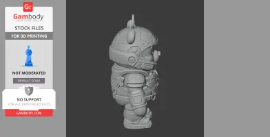 Winnie the Pooh Doom Slayer Ring Figure - Mashup Figure STL