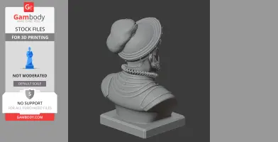 Vasco Nunez de Balboa Bust - Historical Warrior STL