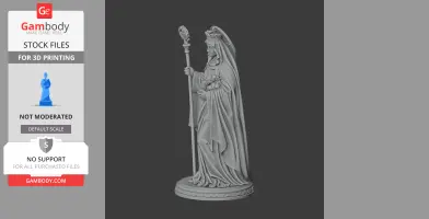 Saint Adela of Pfalzel - Devotional Statue - STL 3D Print