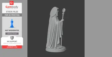 Saint Adela of Pfalzel - Devotional Statue - STL 3D Print