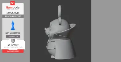 Winnie the Pooh Dracula Ring Figure - Mashup Figure STL