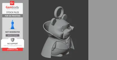 Winnie the Pooh Dracula Ring Figure - Mashup Figure STL