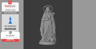 Saint Adelaide of Italy - Devotional Statue - STL 3D Print