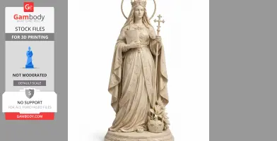 Saint Adelaide of Italy - Devotional Statue - STL 3D Print