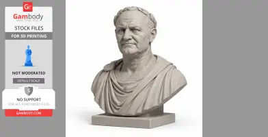 Vespasian Bust - Historical Warrior STL