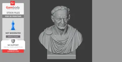 Vespasian Bust - Historical Warrior STL