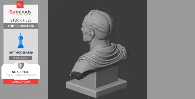 Vespasian Bust - Historical Warrior STL