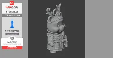 Winnie the Pooh Druid Ring Figure - Mashup Figure STL