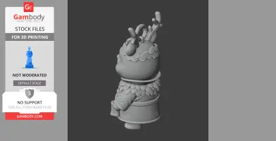 Winnie the Pooh Druid Ring Figure - Mashup Figure STL