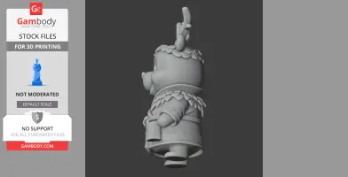 Winnie the Pooh Druid Ring Figure - Mashup Figure STL