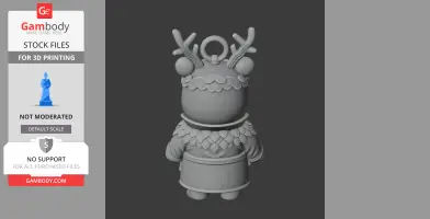 Winnie the Pooh Druid Ring Figure - Mashup Figure STL