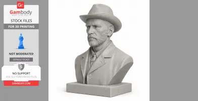 Vincent van Gogh Bust - Historical Warrior STL