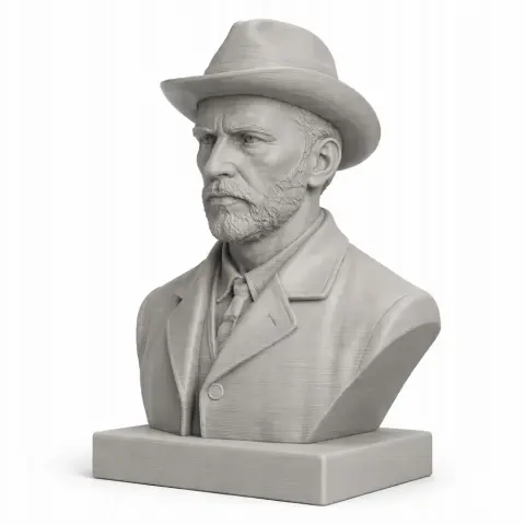 Vincent van Gogh Bust - Historical Warrior STL