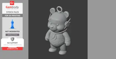 Winnie the Pooh Flash Ring Figure - Mashup Figure STL