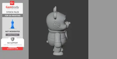 Winnie the Pooh Flash Ring Figure - Mashup Figure STL