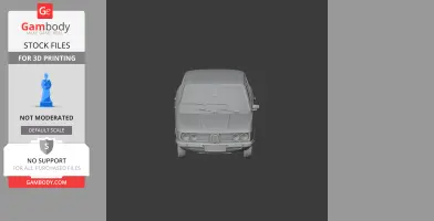 BMW 5 Series (E12) - Scale Vehicle STL