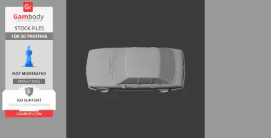 BMW 5 Series (E12) - Scale Vehicle STL