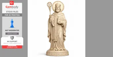 Saint Adheritus - Devotional Statue - STL 3D Print