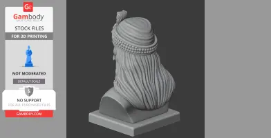 Vlad the Impaler Bust - Historical Warrior STL
