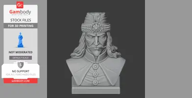 Vlad the Impaler Bust - Historical Warrior STL