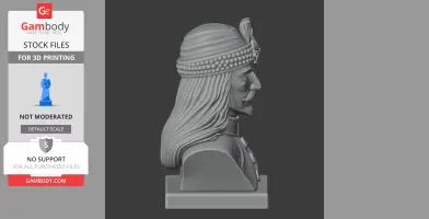 Vlad the Impaler Bust - Historical Warrior STL