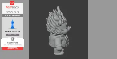 Winnie the Pooh Ghost Rider Ring Figure - Mashup Figure STL