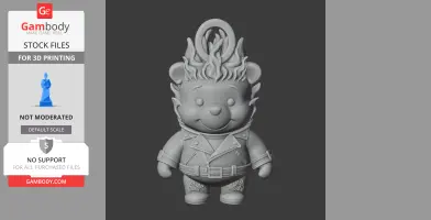 Winnie the Pooh Ghost Rider Ring Figure - Mashup Figure STL