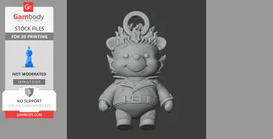 Winnie the Pooh Ghost Rider Ring Figure - Mashup Figure STL
