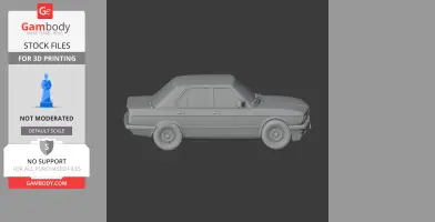 BMW 5 Series (E28) - Scale Vehicle STL