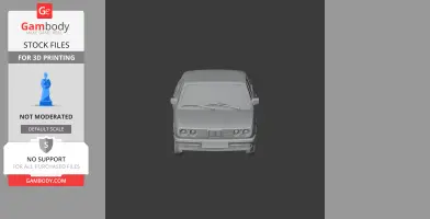 BMW 5 Series (E28) - Scale Vehicle STL