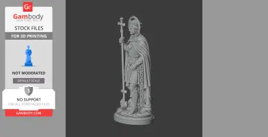 Saint Adjutor - Devotional Statue - STL 3D Print