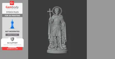 Saint Adjutor - Devotional Statue - STL 3D Print