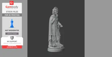 Saint Adjutor - Devotional Statue - STL 3D Print