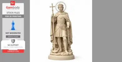 Saint Adjutor - Devotional Statue - STL 3D Print
