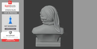Voltaire Bust - Historical Warrior STL