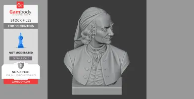 Voltaire Bust - Historical Warrior STL