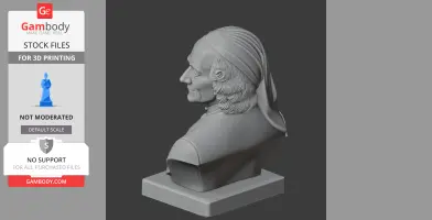 Voltaire Bust - Historical Warrior STL