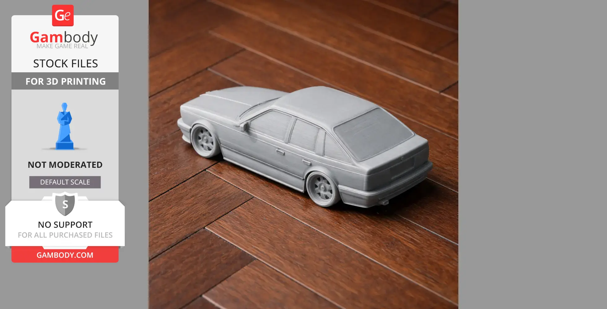 BMW 6 Series (E24) - Scale Vehicle STL