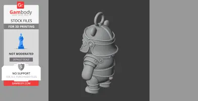 Winnie the Pooh Gladiator Ring Figure - Mashup Figure STL