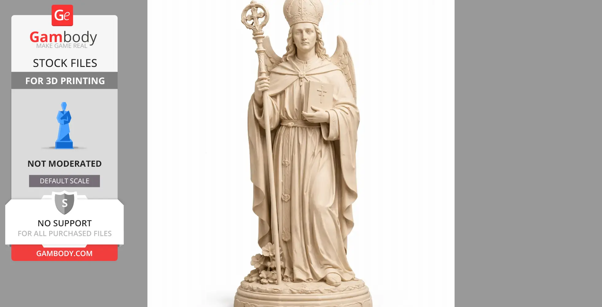 Saint Adolf of Osnabruck - Devotional Statue - STL 3D Print