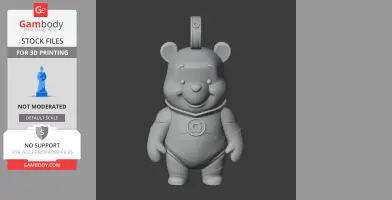 Winnie the Pooh Green Lantern Ring - Mashup Figure STL