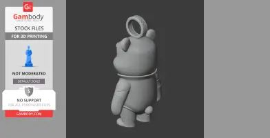 Winnie the Pooh Green Lantern Ring - Mashup Figure STL