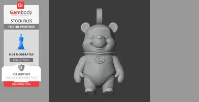 Winnie the Pooh Green Lantern Ring - Mashup Figure STL