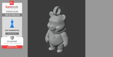 Winnie the Pooh Green Lantern Ring - Mashup Figure STL