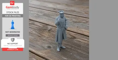 William Longsword Knight - Historical Warrior STL